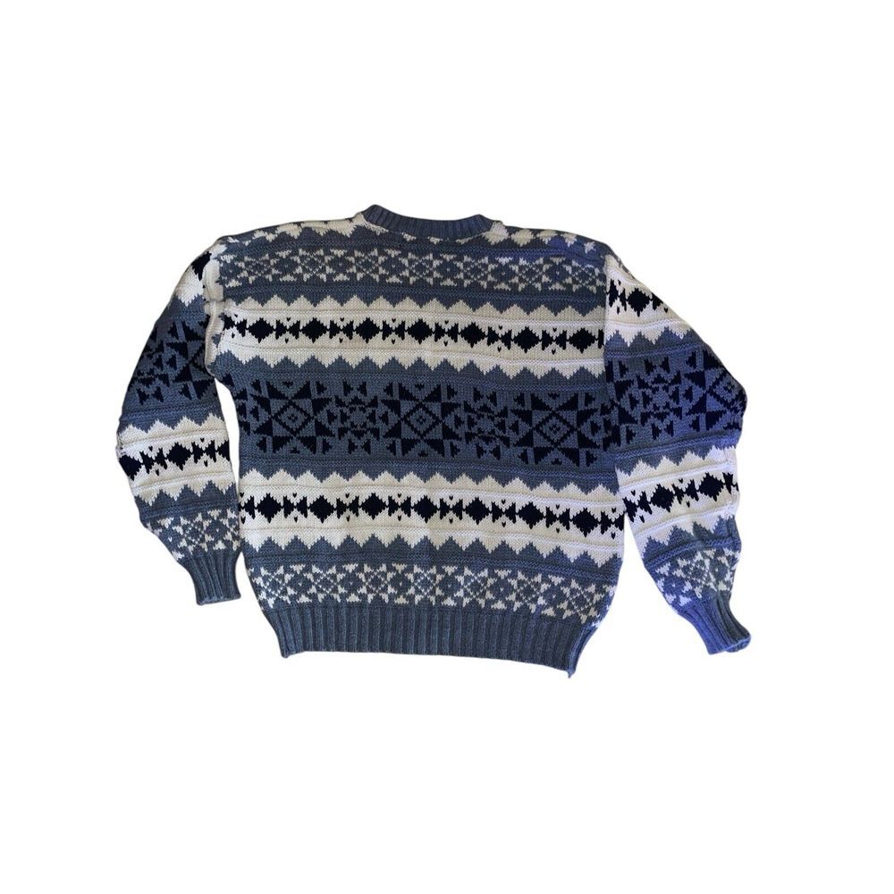Vintage Lake Harmony Rowing‎ Club Sweater Grandpa Chunky Knit Made in USA, Large